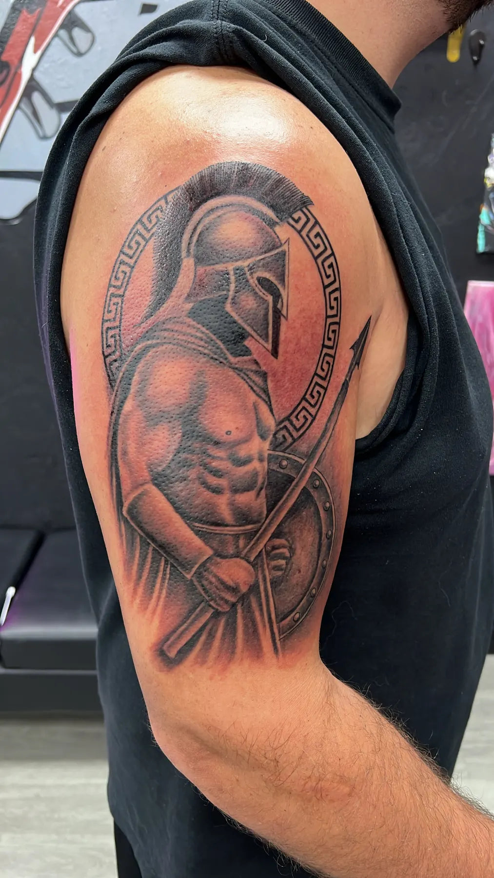 Spartan Warrior Arm Tattoo